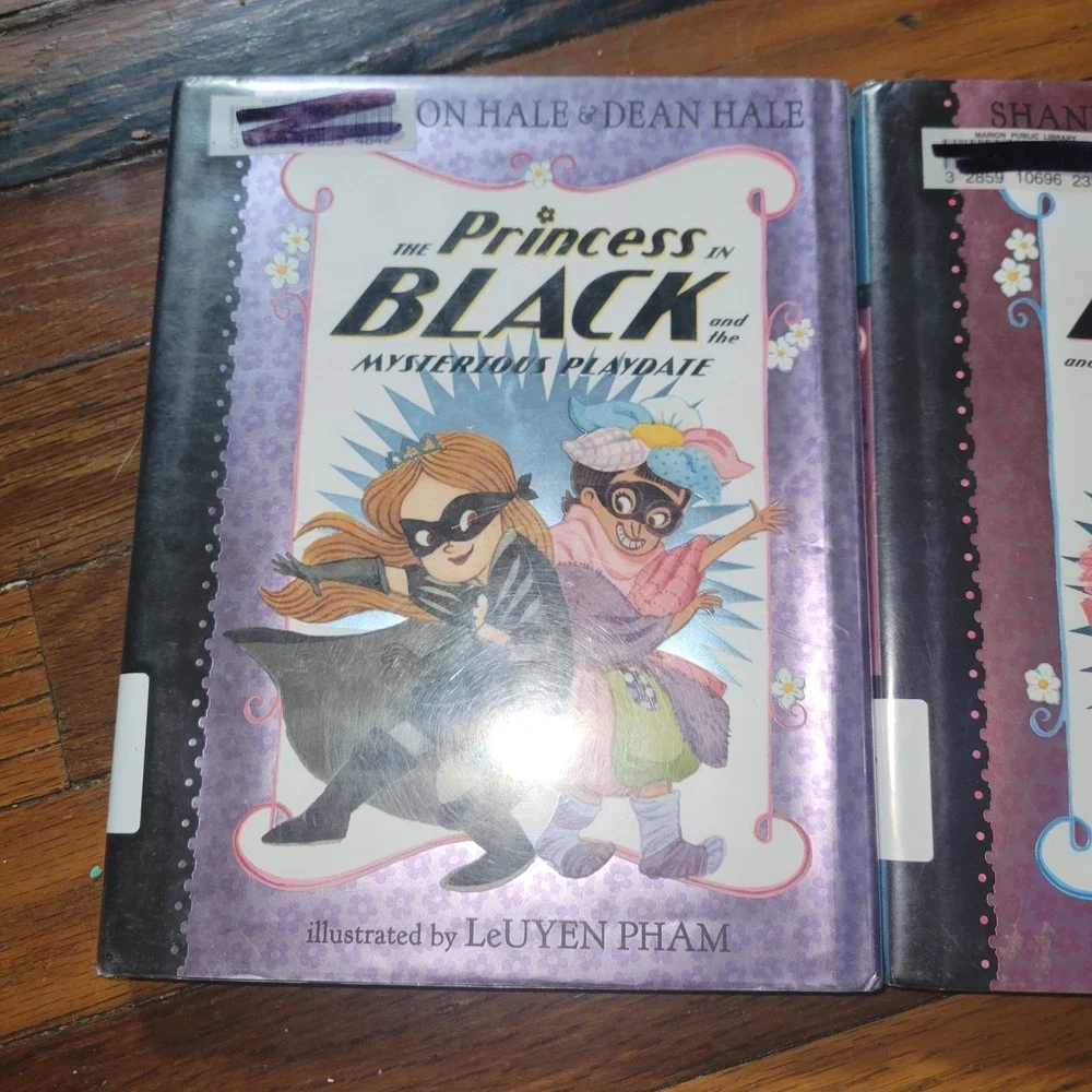 Princess‎ in Black Book Lot 2 Hardcover Ex Library Shannon Dean Hale LeUyen Pham